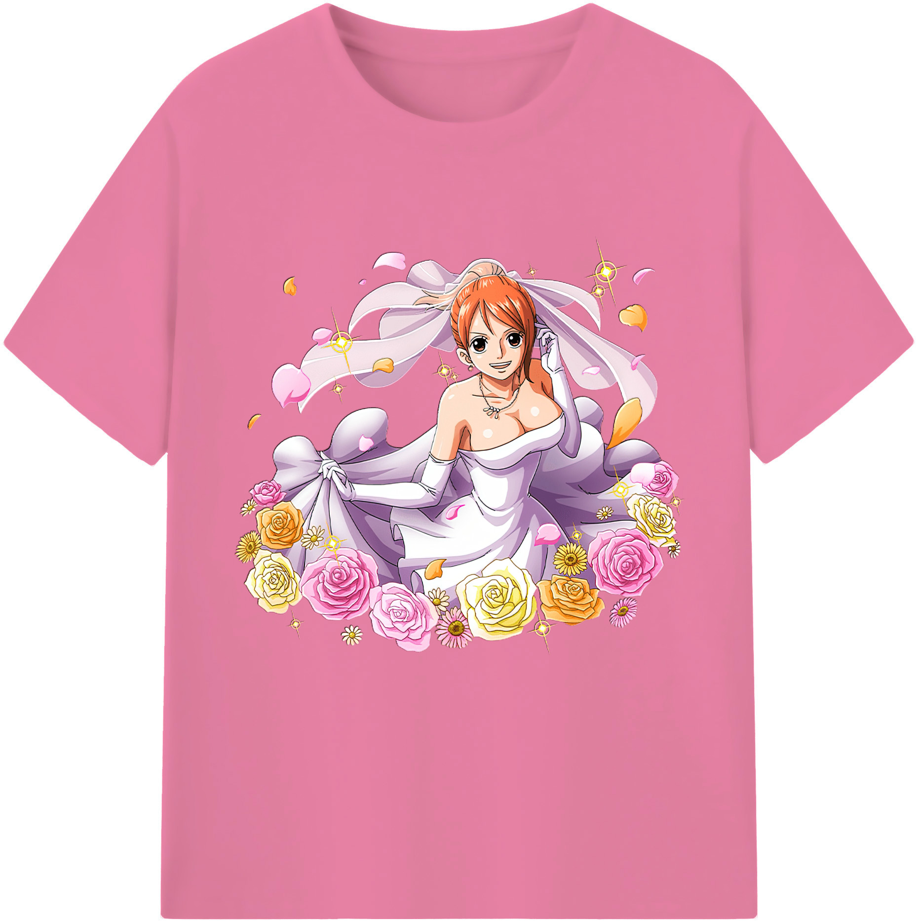 ワンピース ナミ ONE PIECE Nami 綿100％半袖Tシャツ（フロントプリント）